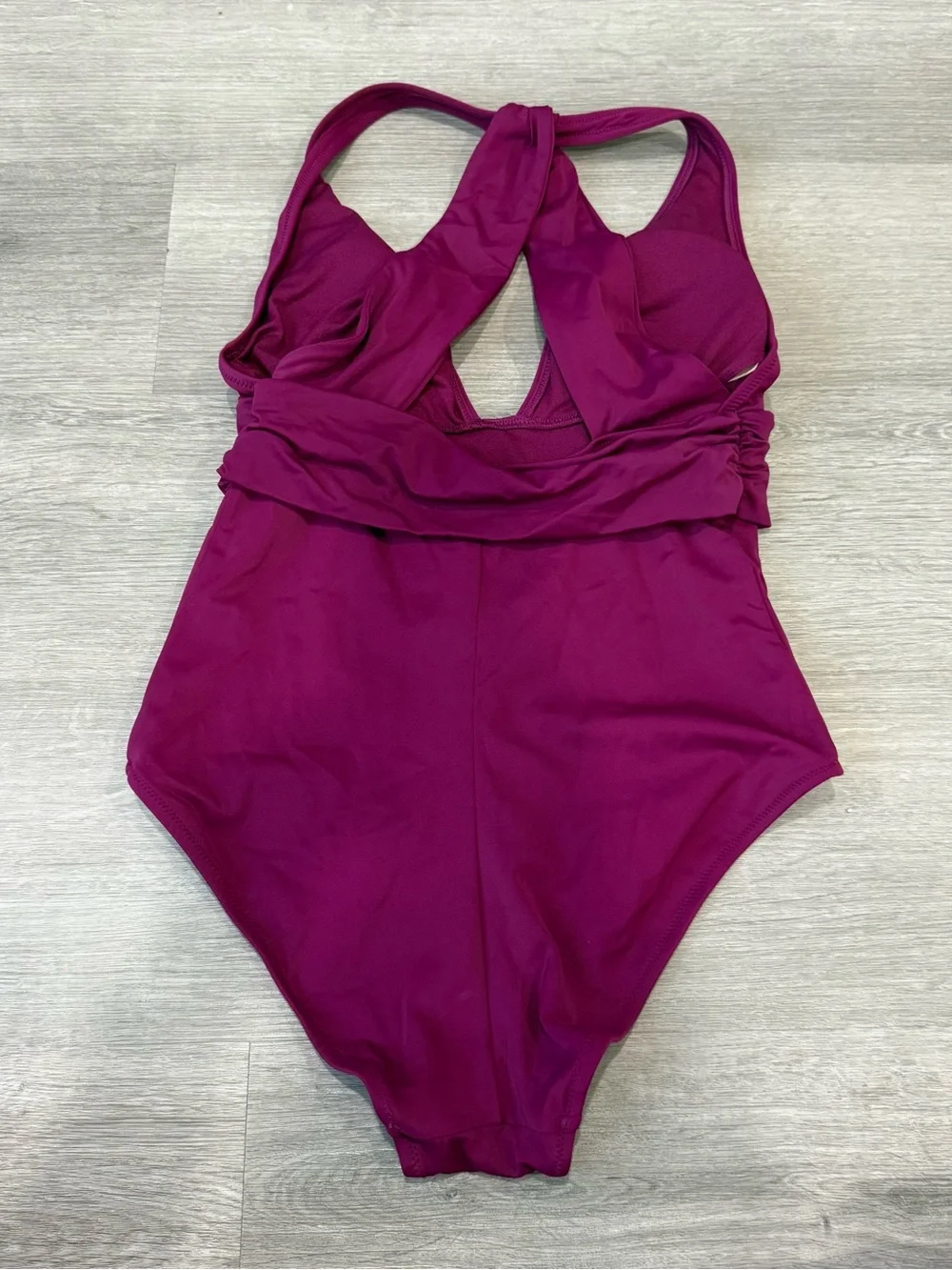 Adore Me Deep Berry One-Piece